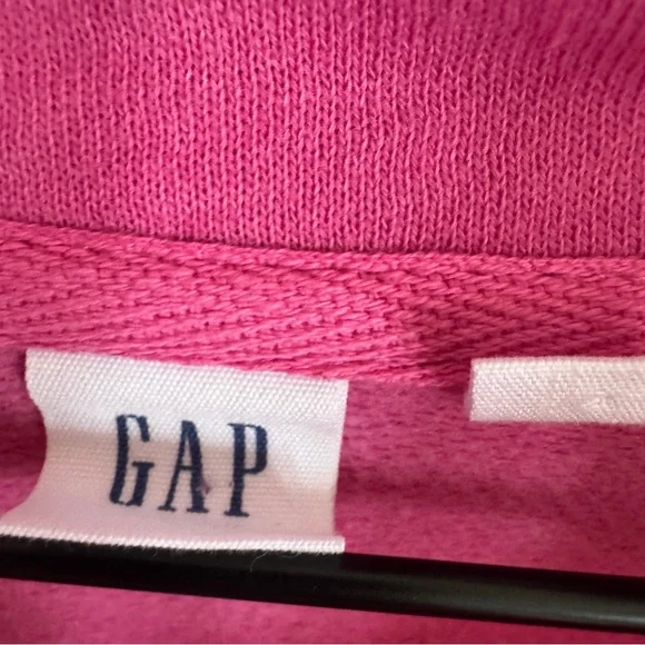 GAP | oversized half zip pullover sweatshirt hot pink | XL - Picture 6 of 6
